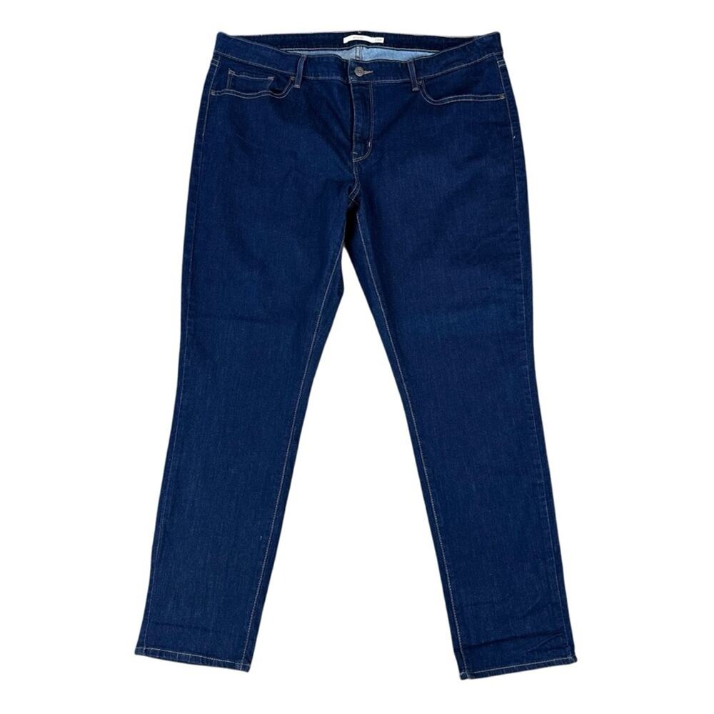 Levi's 711 Skinnyy Dark Blue Jeans size 24W Plus